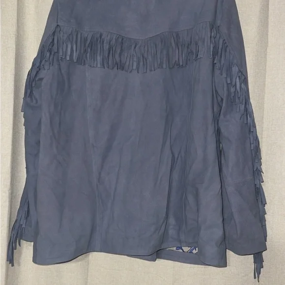 Johnny Was Italian Suede Fringe Jacket - Picture 3 of 4